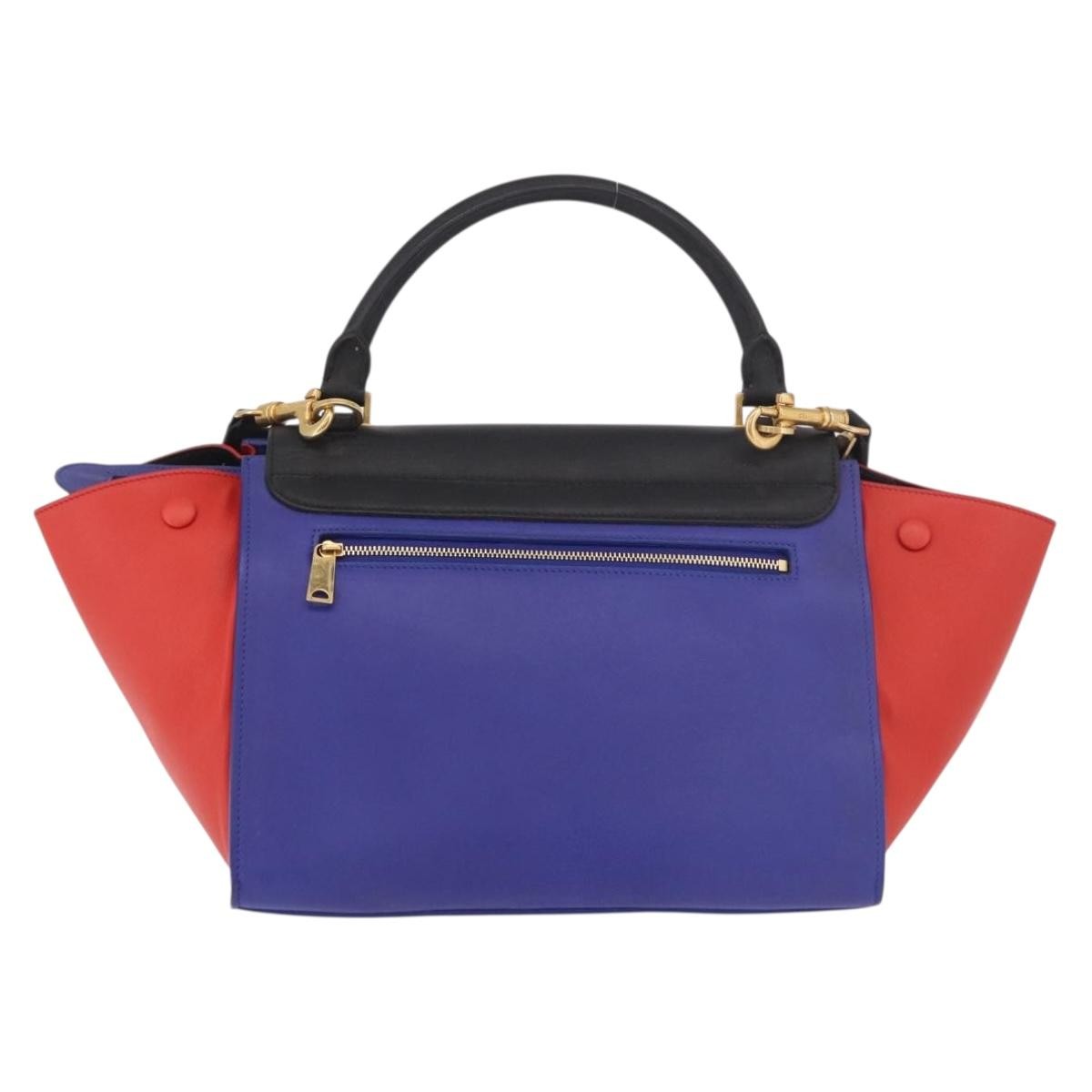 Celine Tricolor Trapeze Leather Multicolour Leather Handbag (Pre-Owned)