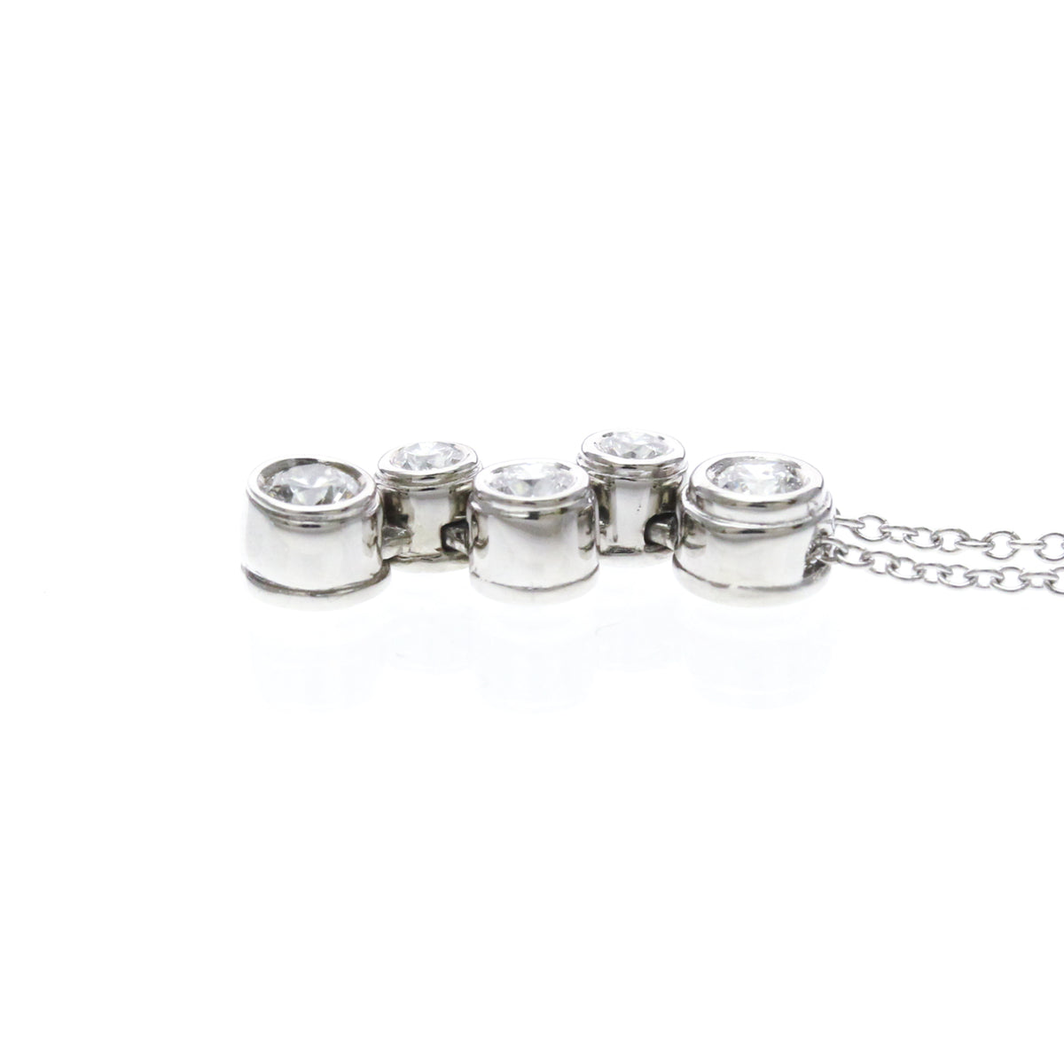 Tiffany & Co. Bubble Pendant Silver Platinum Necklace Jewelry (Pre-Owned)