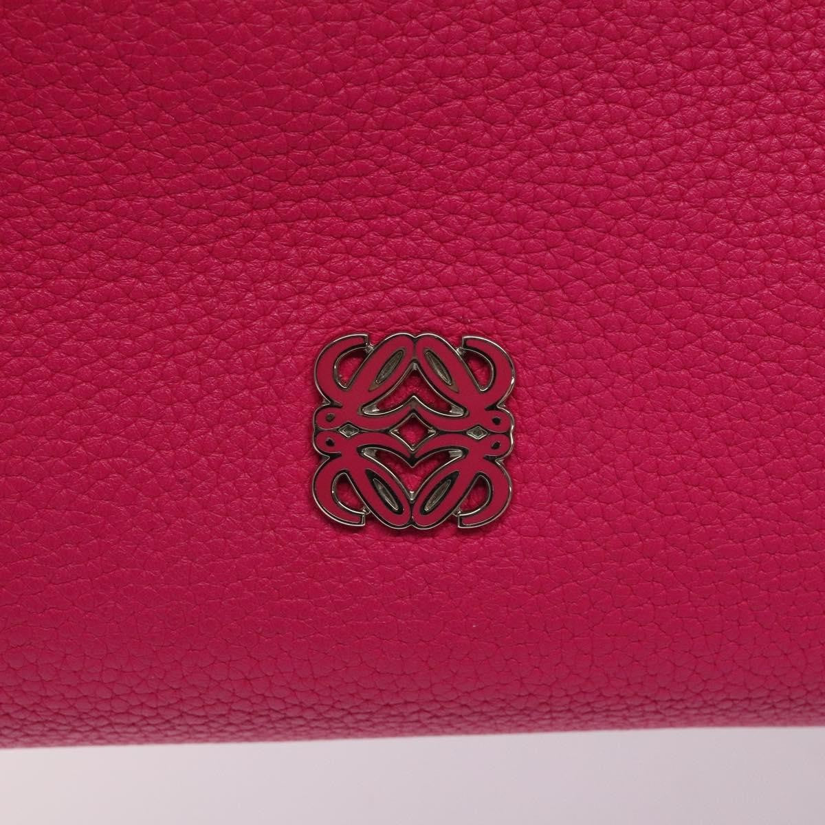 Loewe Vintage Anagram Leather Pink Leather Handbag (Pre-Owned)