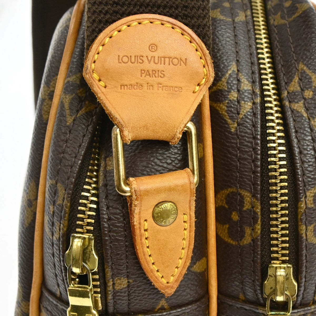 Louis Vuitton Reporter Monogram Brown Canvas Shoulder Bag Bag (Pre-Owned)