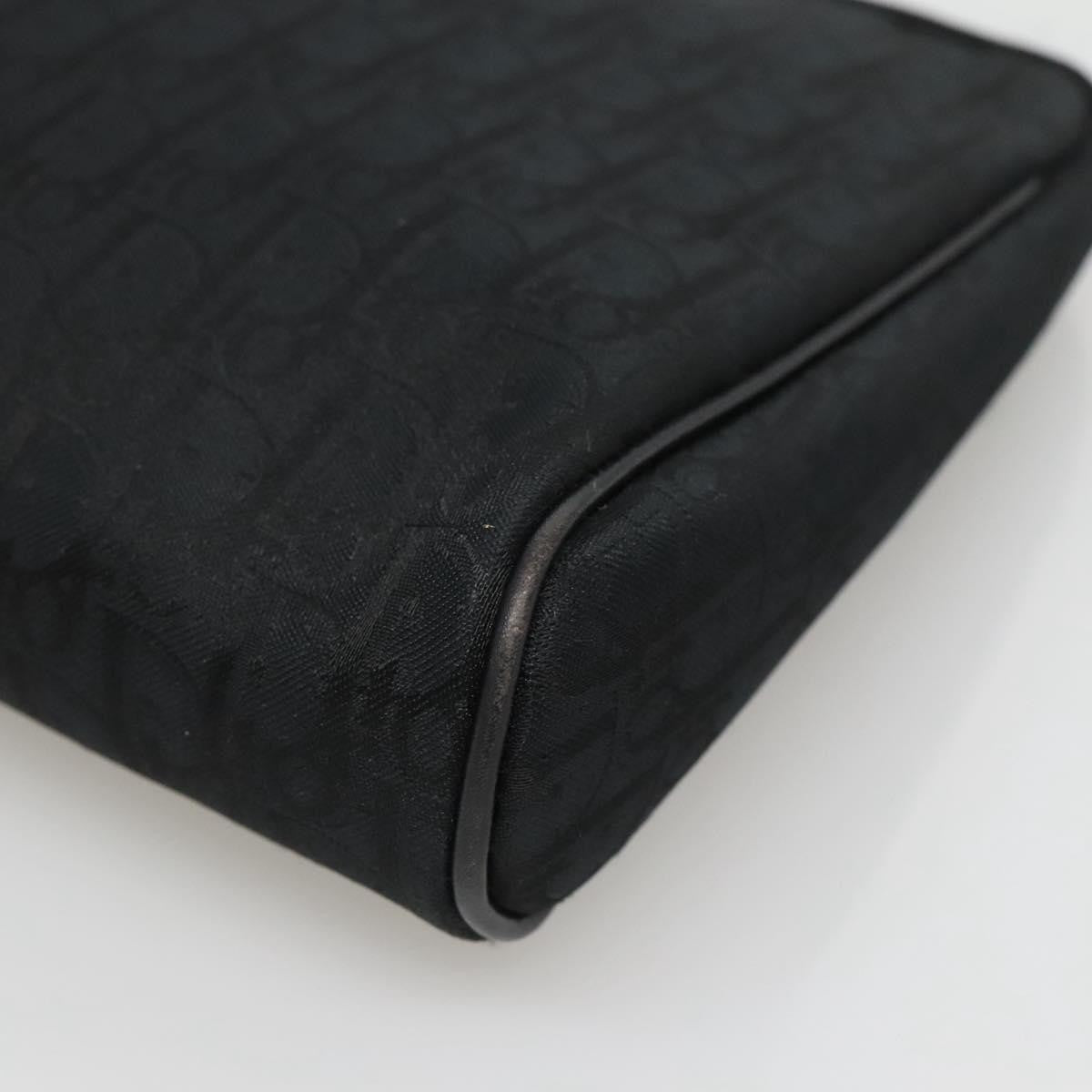 Christian Dior Trotter Diorissimo Canvas Black Canvas Clutche & Pouche Bag (Pre-Owned)