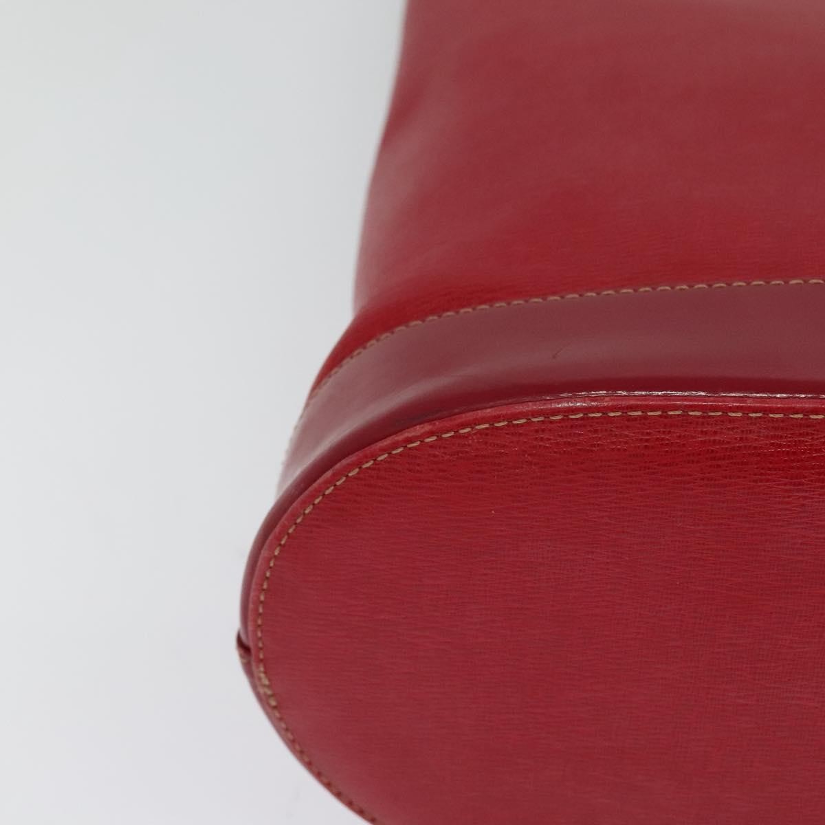 Burberry Vintage Leather Red Leather Shoulder Bag Bag (Pre-Owned)
