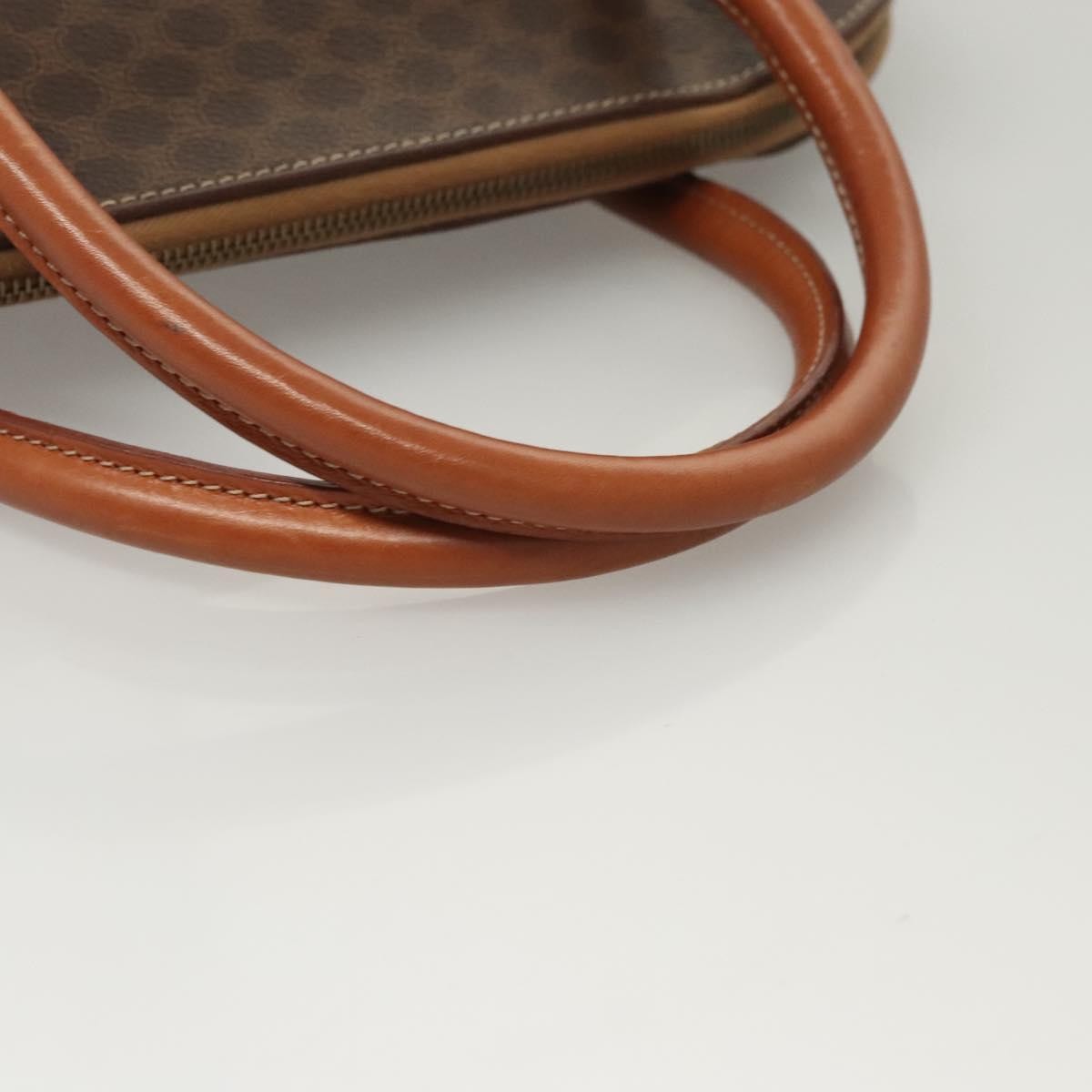 Celine Macadam Macadam With Leather Brown Canvas Handbag (Pre-Owned)