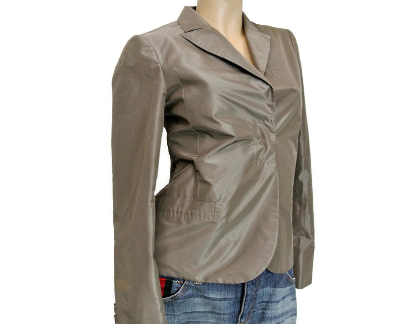 Gucci Women's Taffeta Top Basic Jacket Blazer (38 IT)