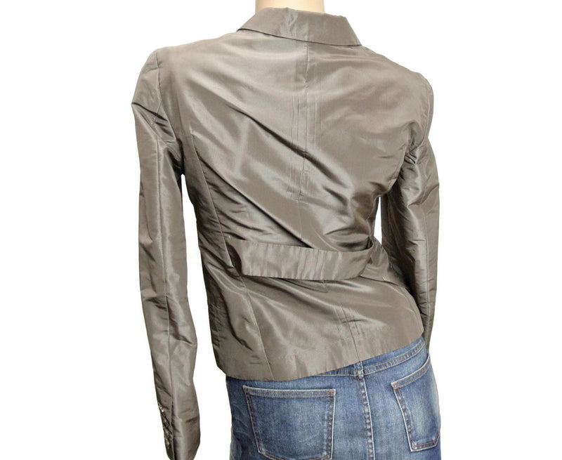 Gucci Women's Taffeta Top Basic Jacket Blazer (38 IT)