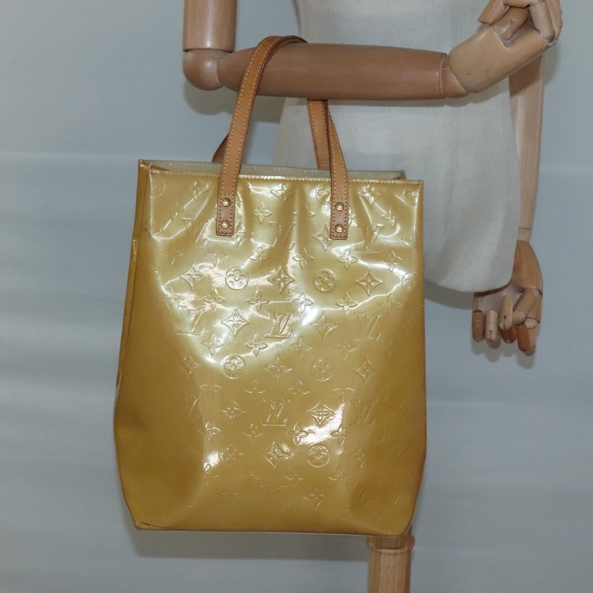 Louis Vuitton Reade Monogram Vernis Beige Patent_Leather Tote Bag Bag (Pre-Owned)