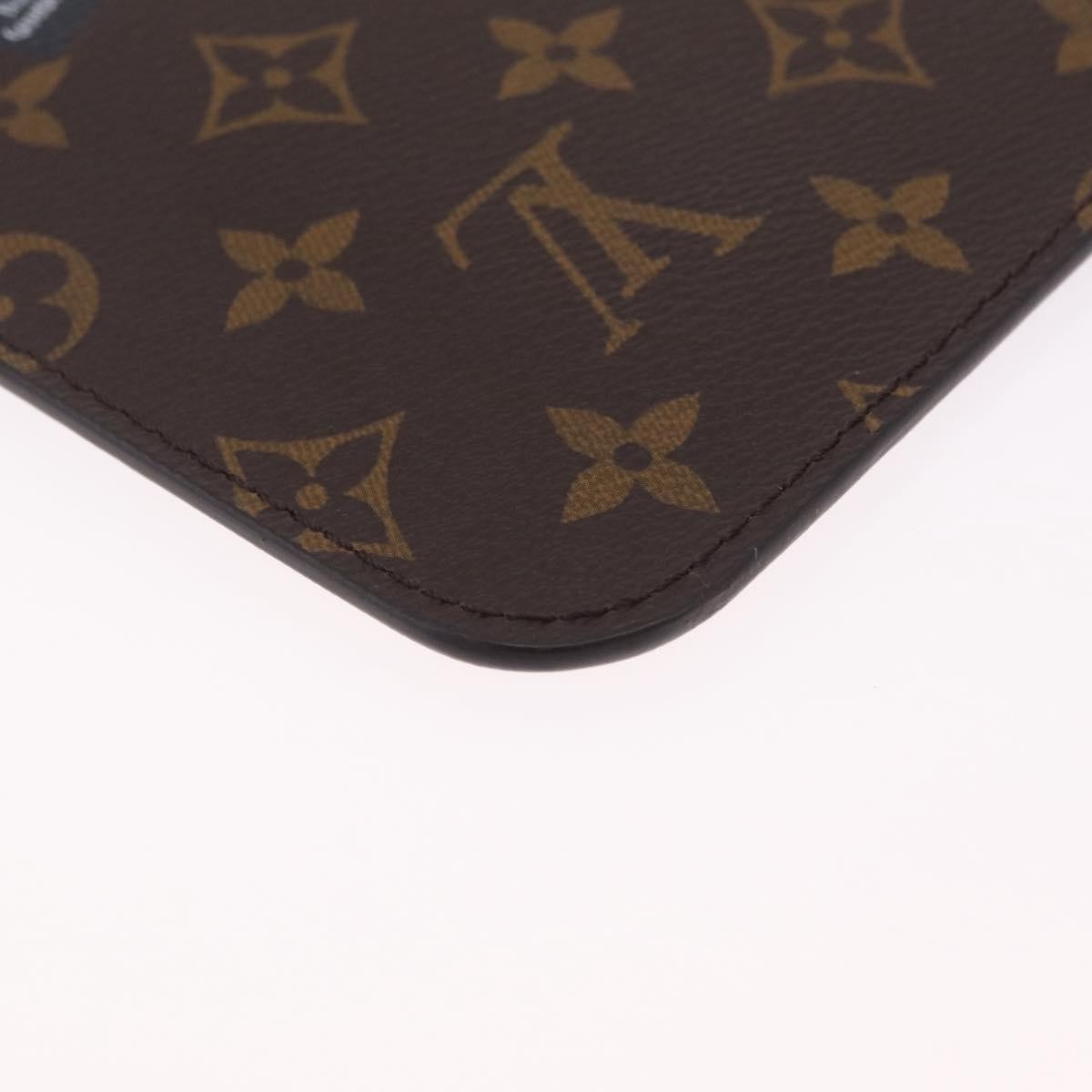 Louis Vuitton Neverfull Pochette Limited Edition World Tour Monogram Canvas Brown Canvas Clutche & Pouche Bag (Pre-Owned)