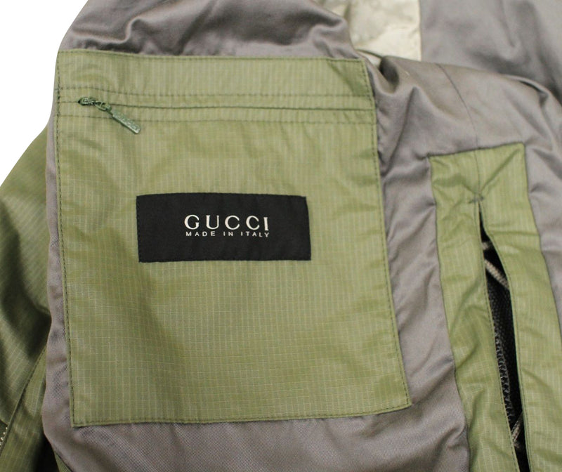 Gucci Men's Green Jacket With Padding