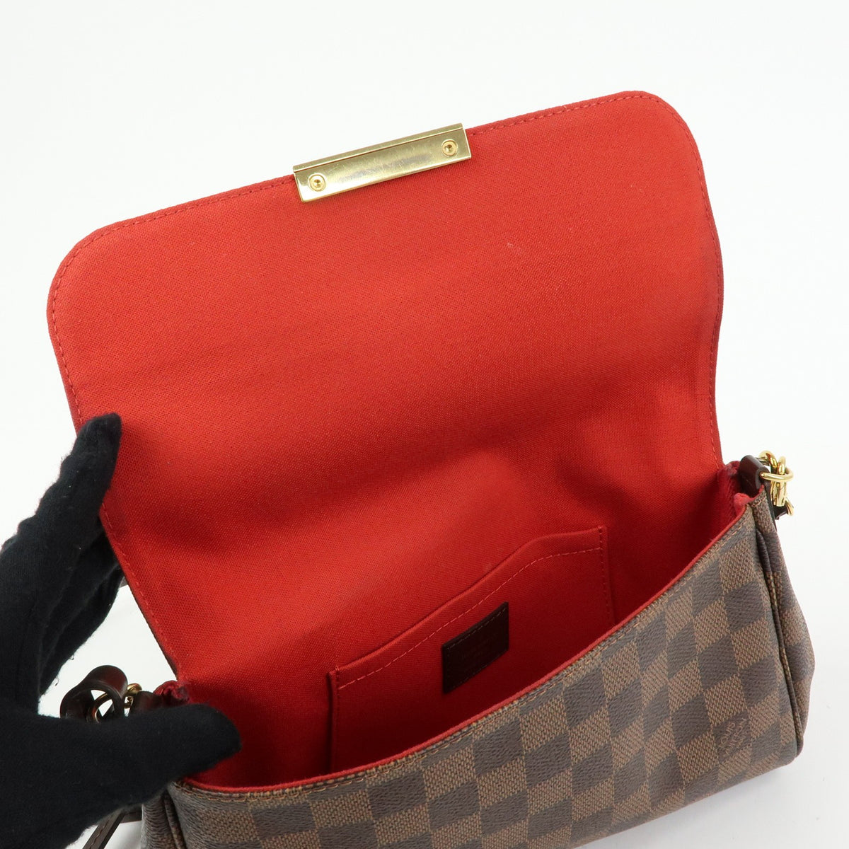 Louis Vuitton Favorite Damier Brown Canvas Handbag (Pre-Owned)