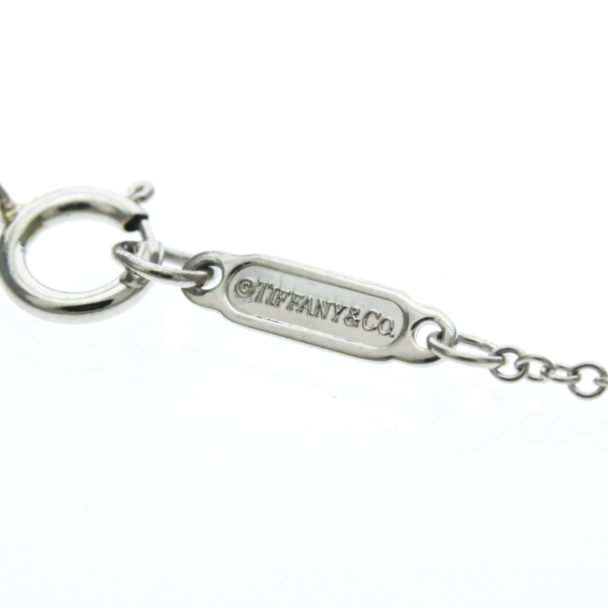 Tiffany & Co. Paper Flowers Pendant Platinum With Pave Diamonds Silver Platinum Necklace Jewelry (Pre-Owned)