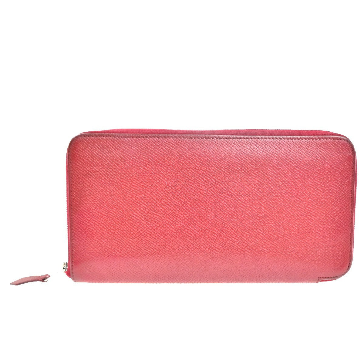 Hermes Azap Zip Around Epsom Red Leather Wallets Accessory (Pre-Owned)