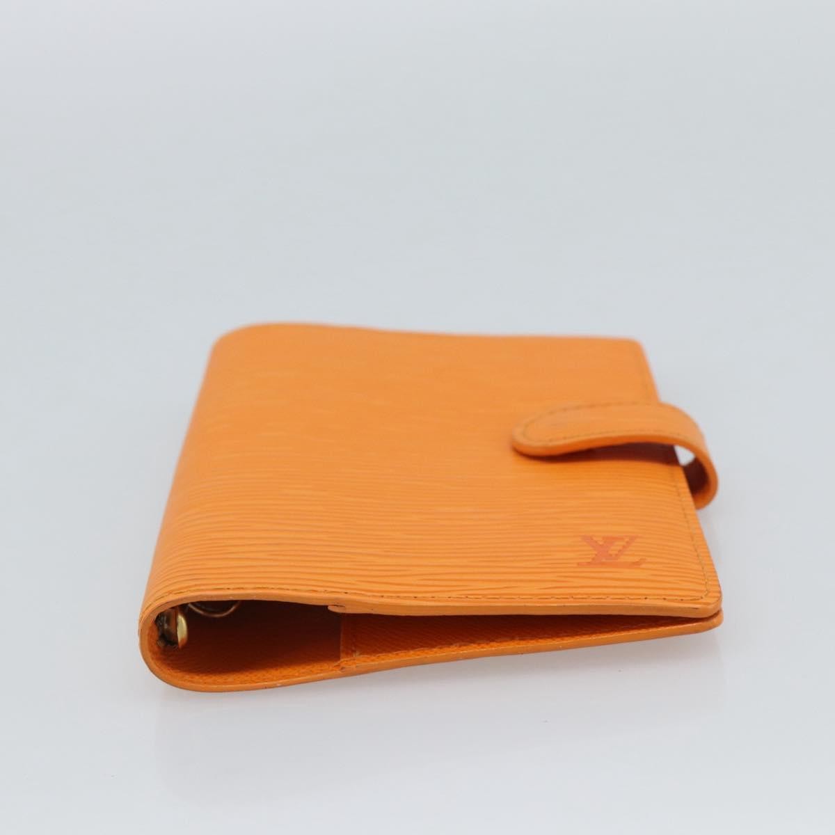 Louis Vuitton Agenda Cover Epi Leather Orange Leather Wallets Accessory (Pre-Owned)