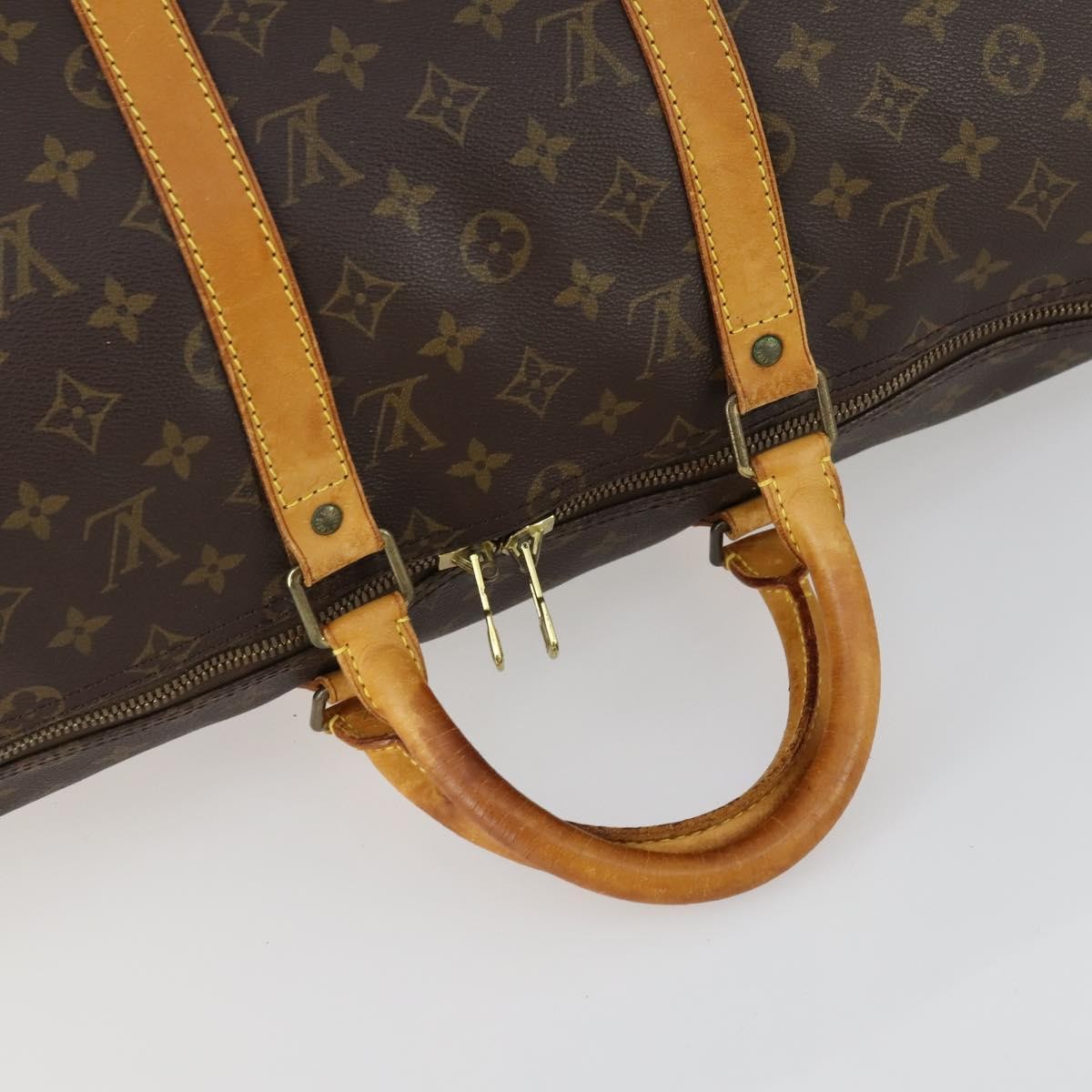 Louis Vuitton Keepall Monogram Canvas Brown Canvas Travel Bag Bag (Pre-Owned)