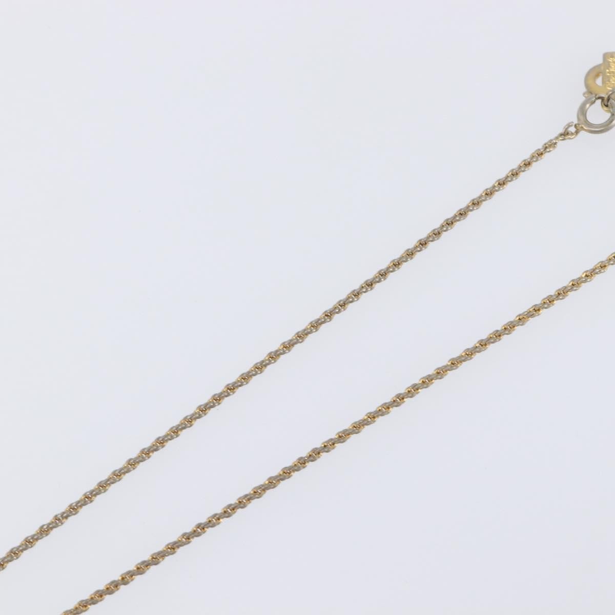 Christian Dior Vintage Cd Pendant Metal Gold Metal Necklace Jewelry (Pre-Owned)