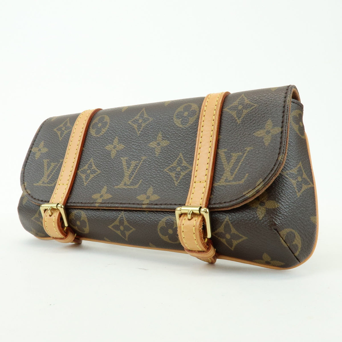 Louis Vuitton Marelle Waist Monogram Canvas Brown Canvas Handbag (Pre-Owned)