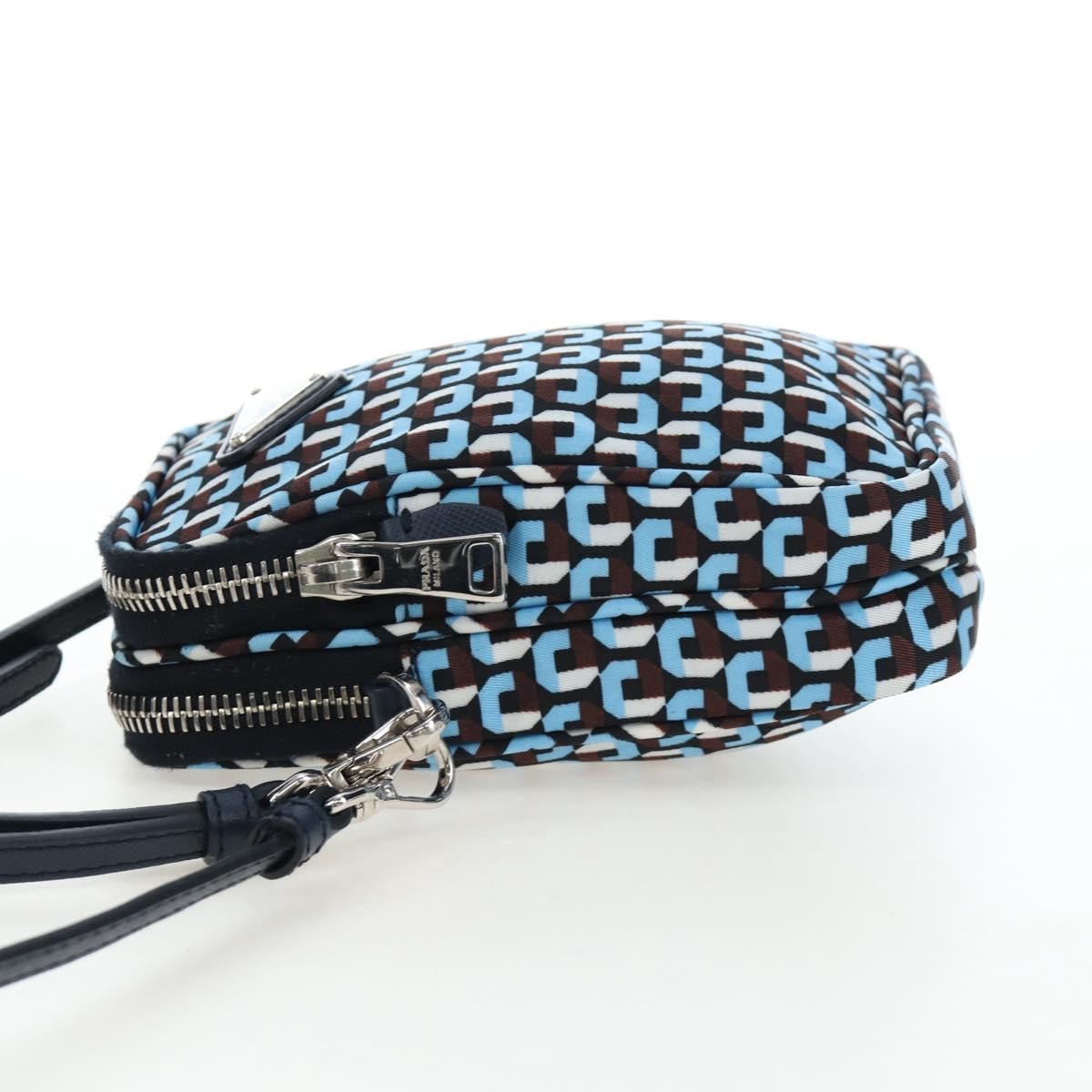 Prada Vintage Tessuto Blue Nylon Shoulder Bag Bag (Pre-Owned)