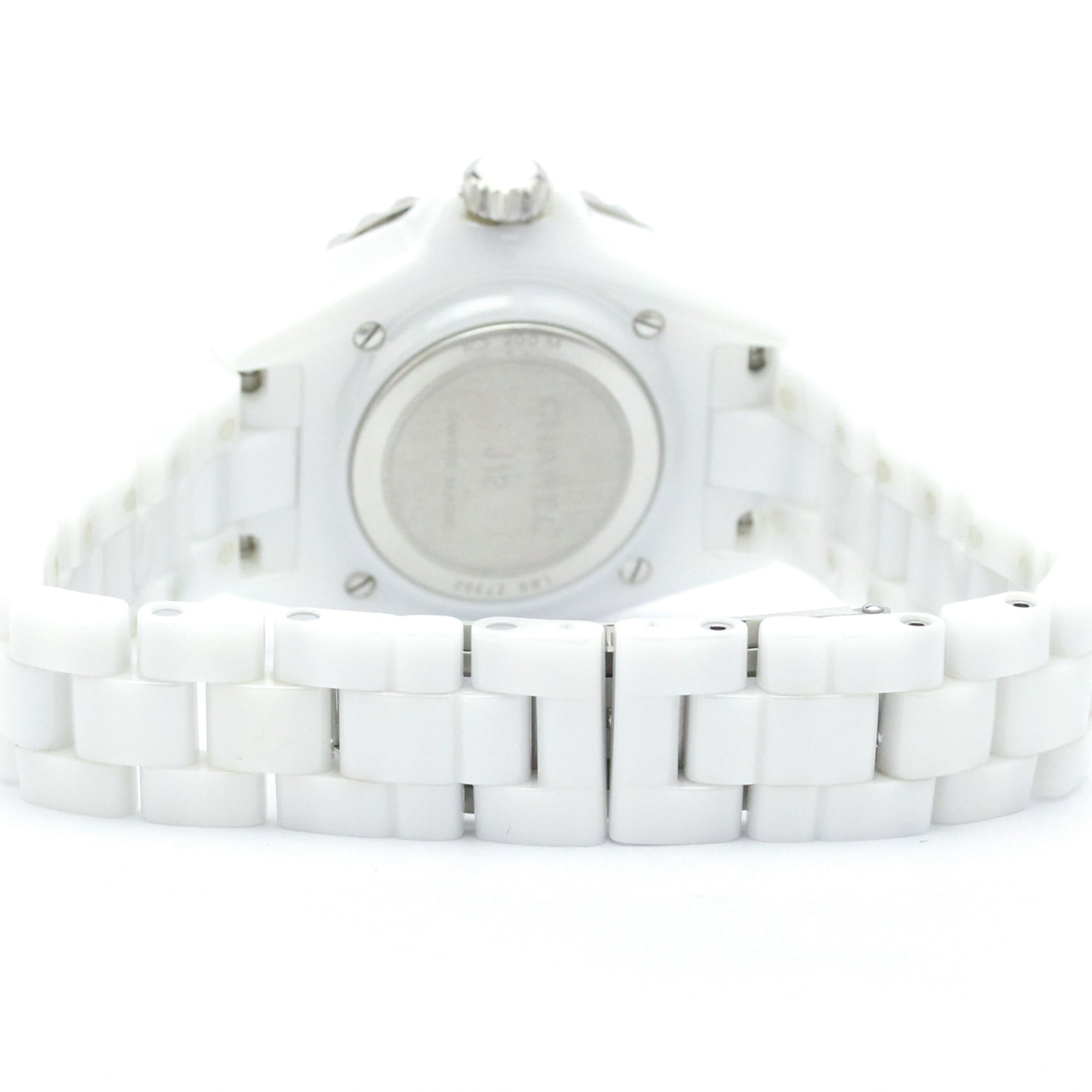 Chanel J12 Quartz Ceramic And Stainless Steel With Diamond Markers Watch (Pre-Owned)