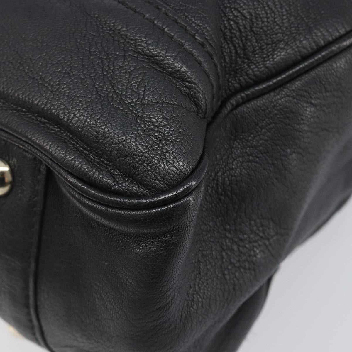 Gucci Princy Leather Black Leather Tote Bag Bag (Pre-Owned)