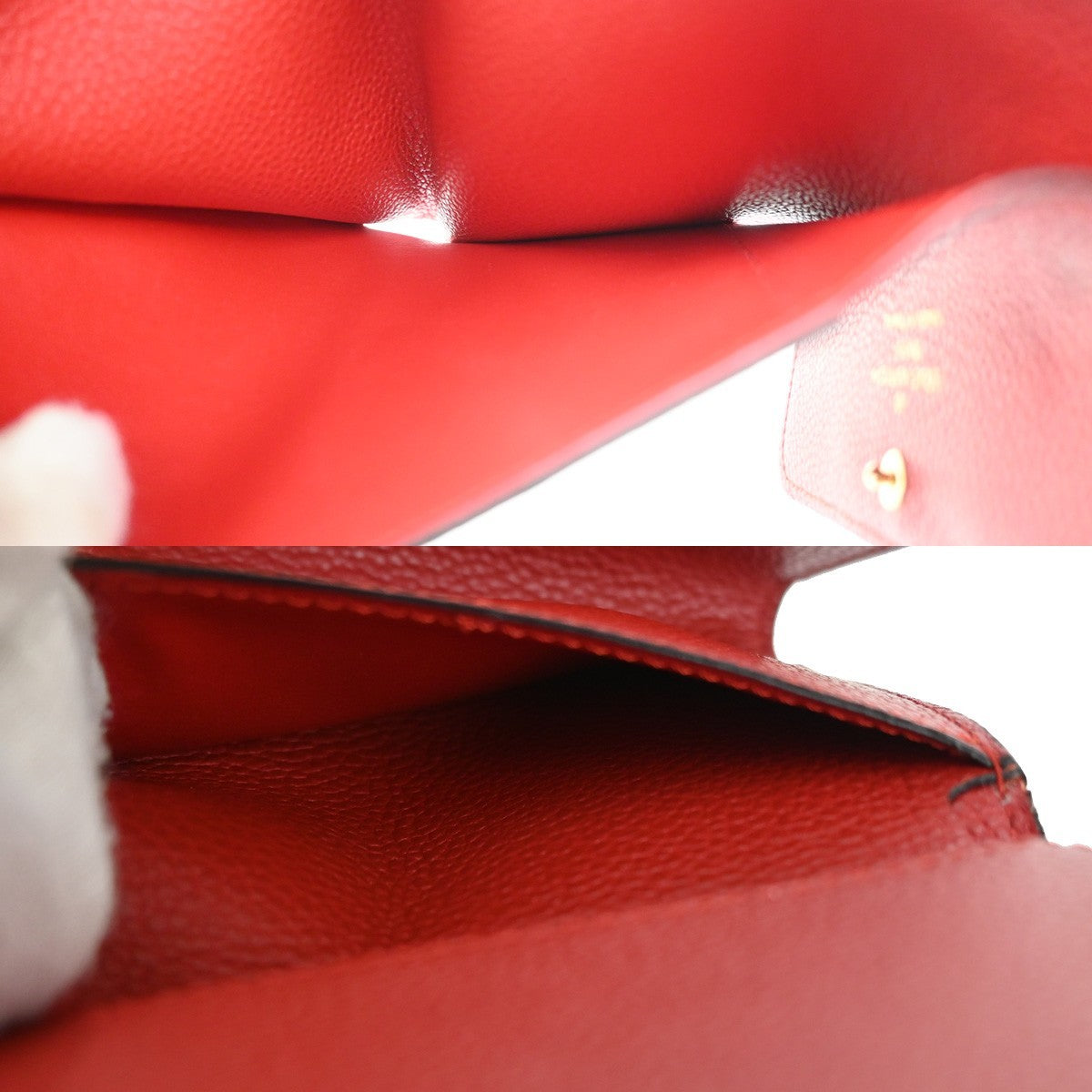 Louis Vuitton Pont Neuf Monogram Empreinte Leather Red Leather Wallets Accessory (Pre-Owned)