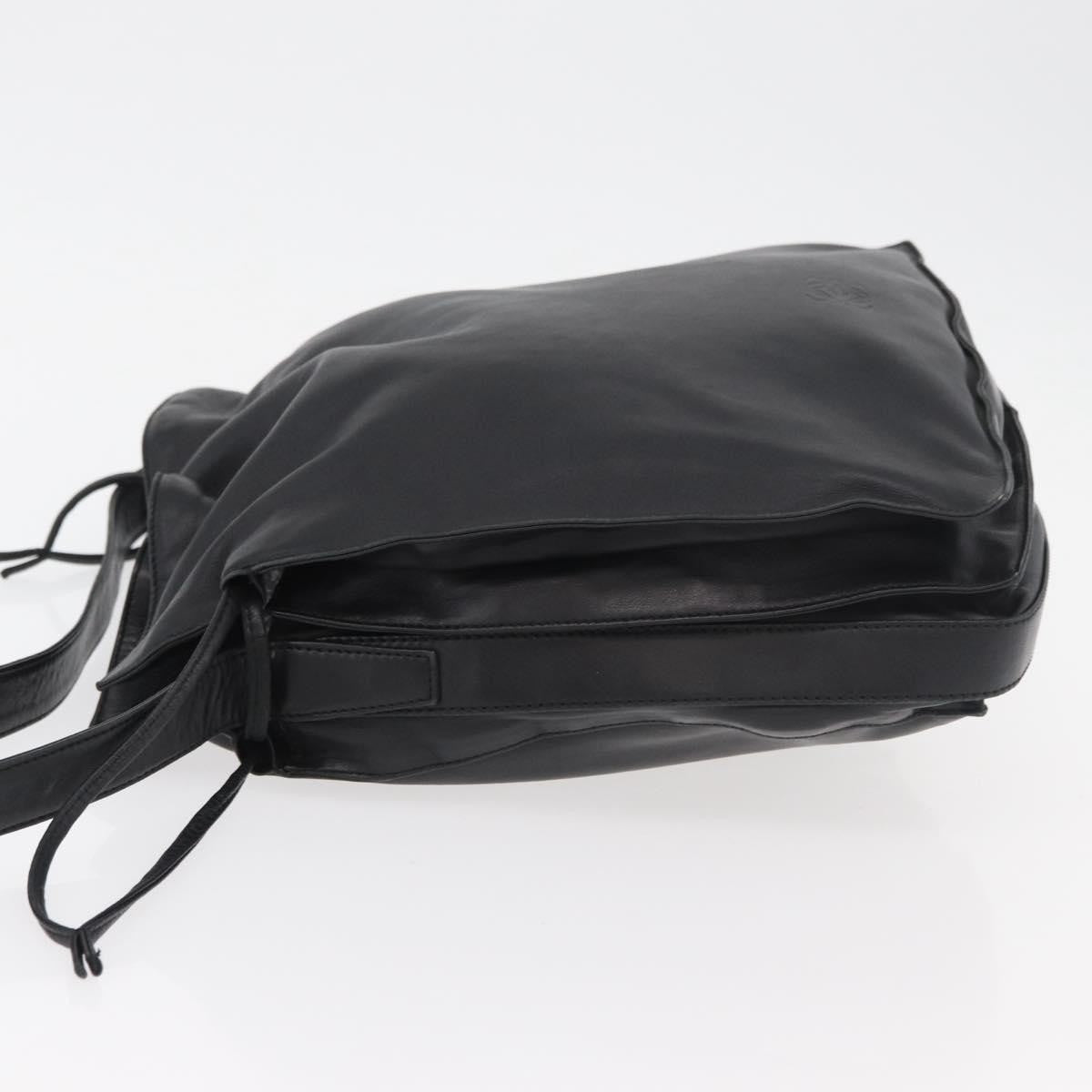 Loewe Flamenco Leather Black Leather Shoulder Bag Bag (Pre-Owned)