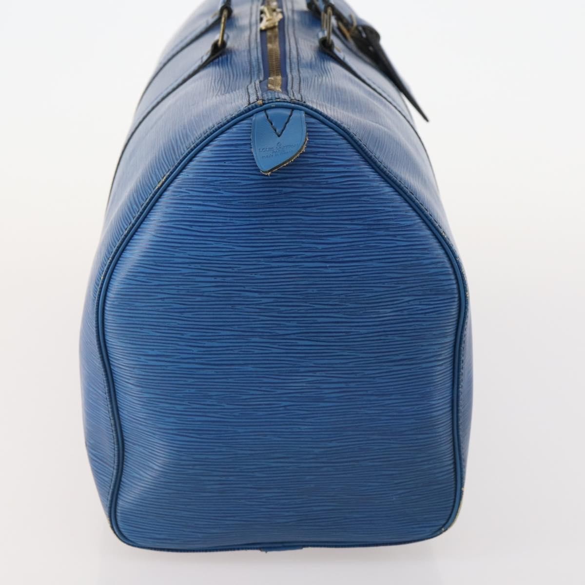 Louis Vuitton Keepall Epi Leather Blue Leather Travel Bag Bag (Pre-Owned)
