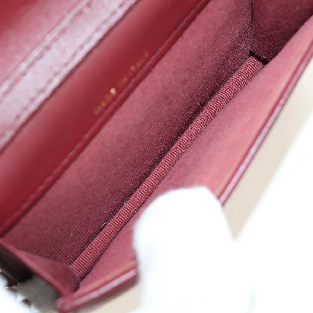 Chanel 19 Wallet On Chain Quilted Lambskin Burgundy Leather Shoulder Bag Bag (Pre-Owned)