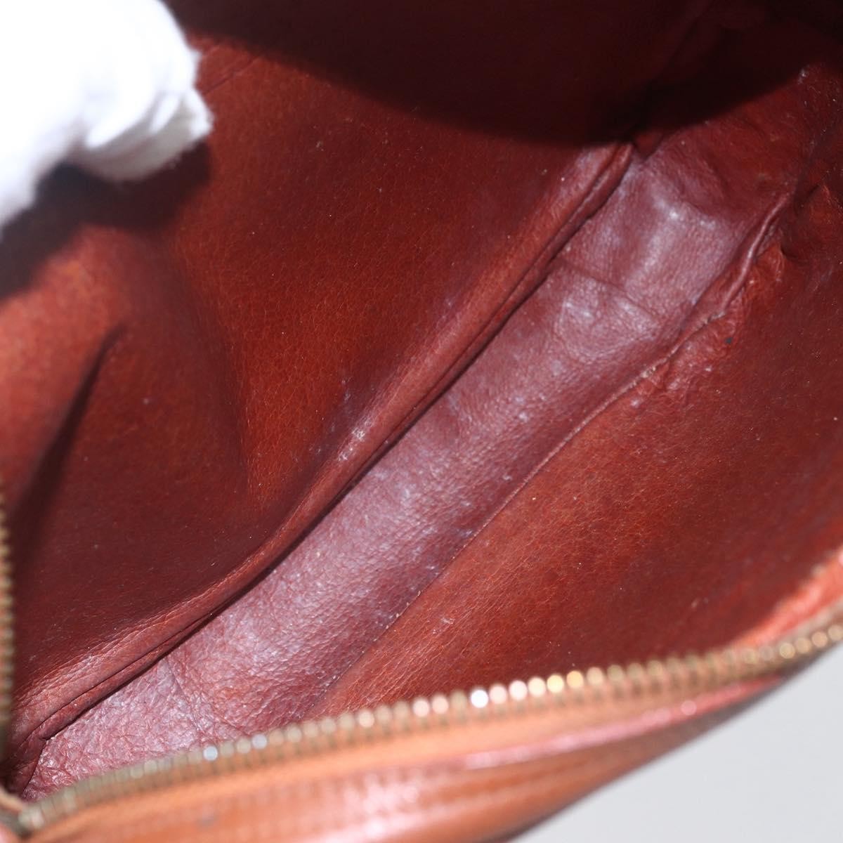 MCM Visetos Canvas And Leather Brown Canvas Shoulder Bag Bag (Pre-Owned)