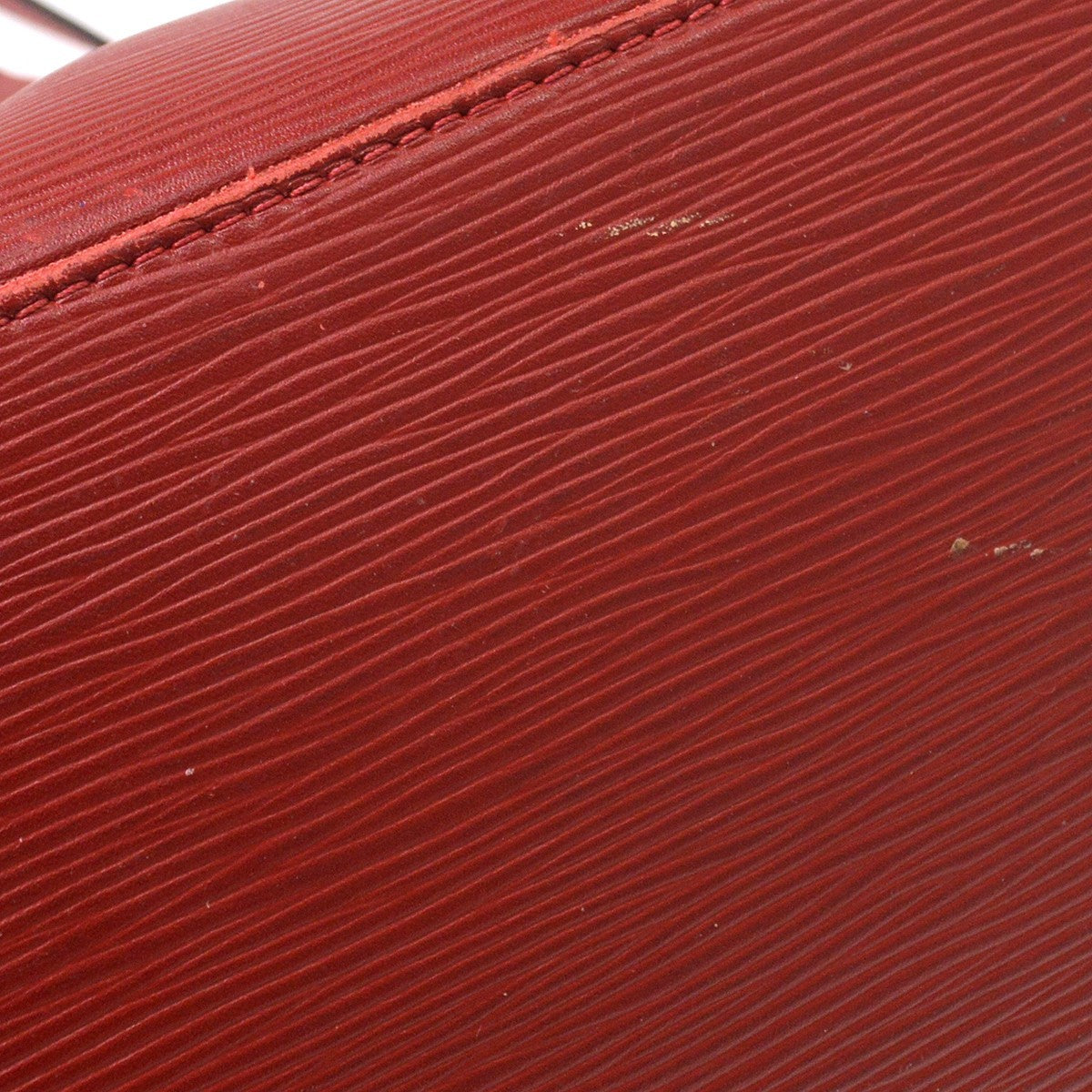 Louis Vuitton Neverfull Tote Epi Leather Red Leather Tote Bag Bag (Pre-Owned)