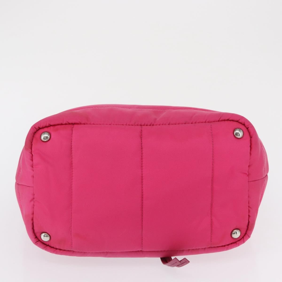 Prada Bomber Tessuto Pink Nylon Tote Bag Bag (Pre-Owned)