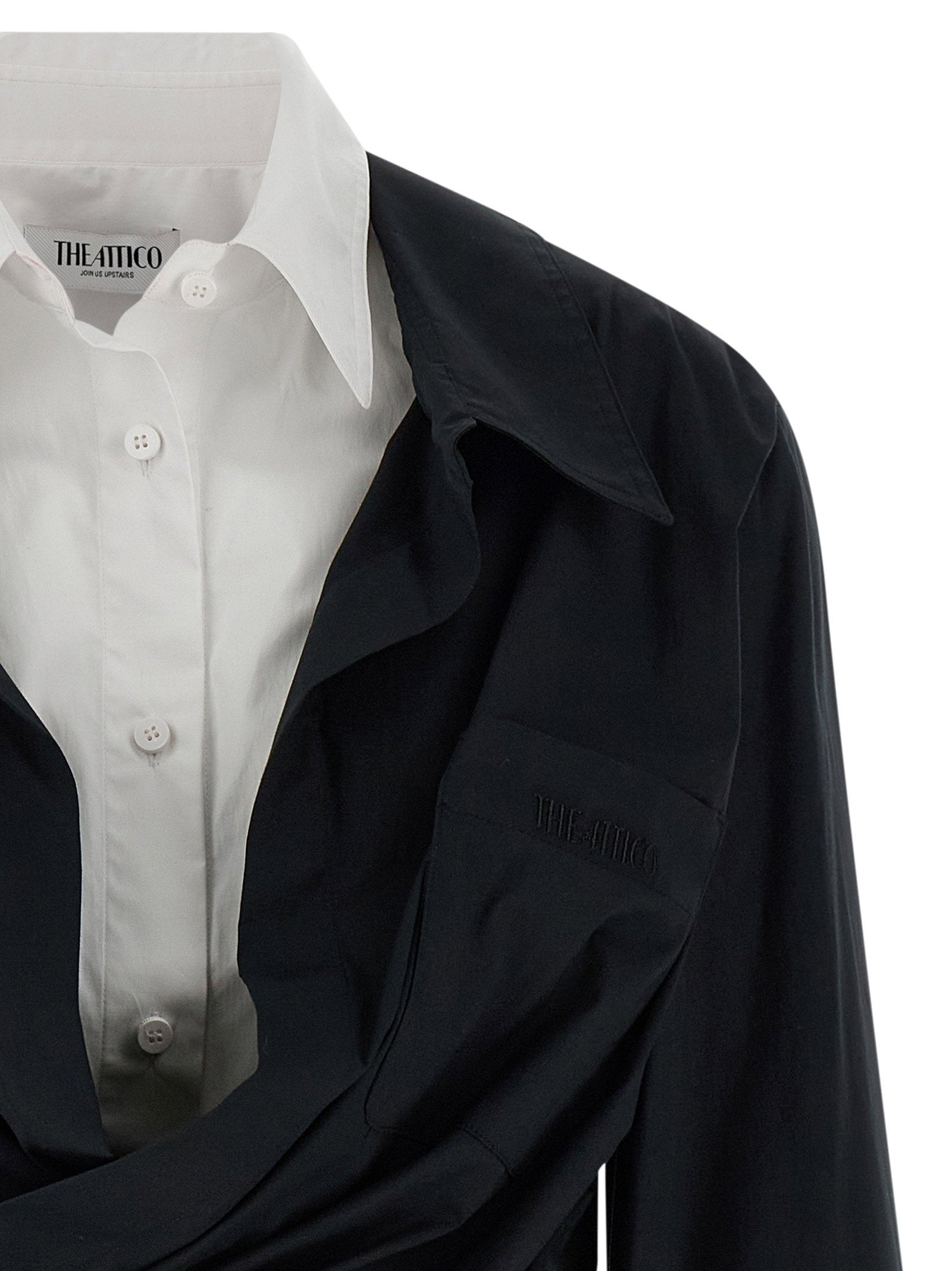 The Attico Women's Double Layer Shirt Dress