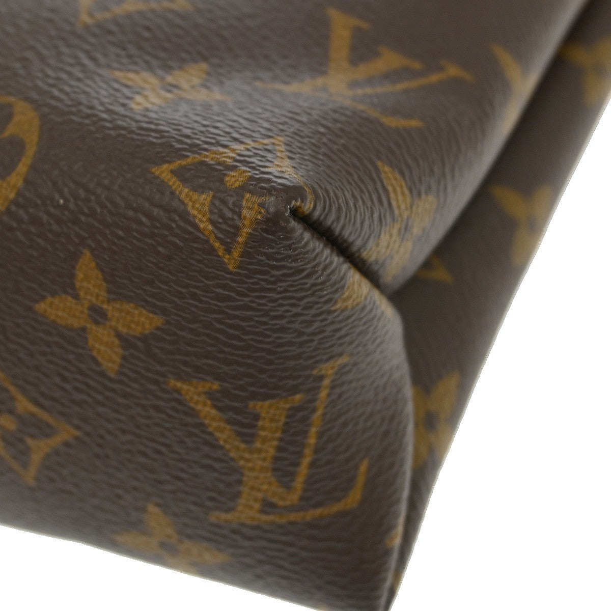 Louis Vuitton Saint Placide Monogram Canvas And Leather Brown Canvas Shoulder Bag Bag (Pre-Owned)