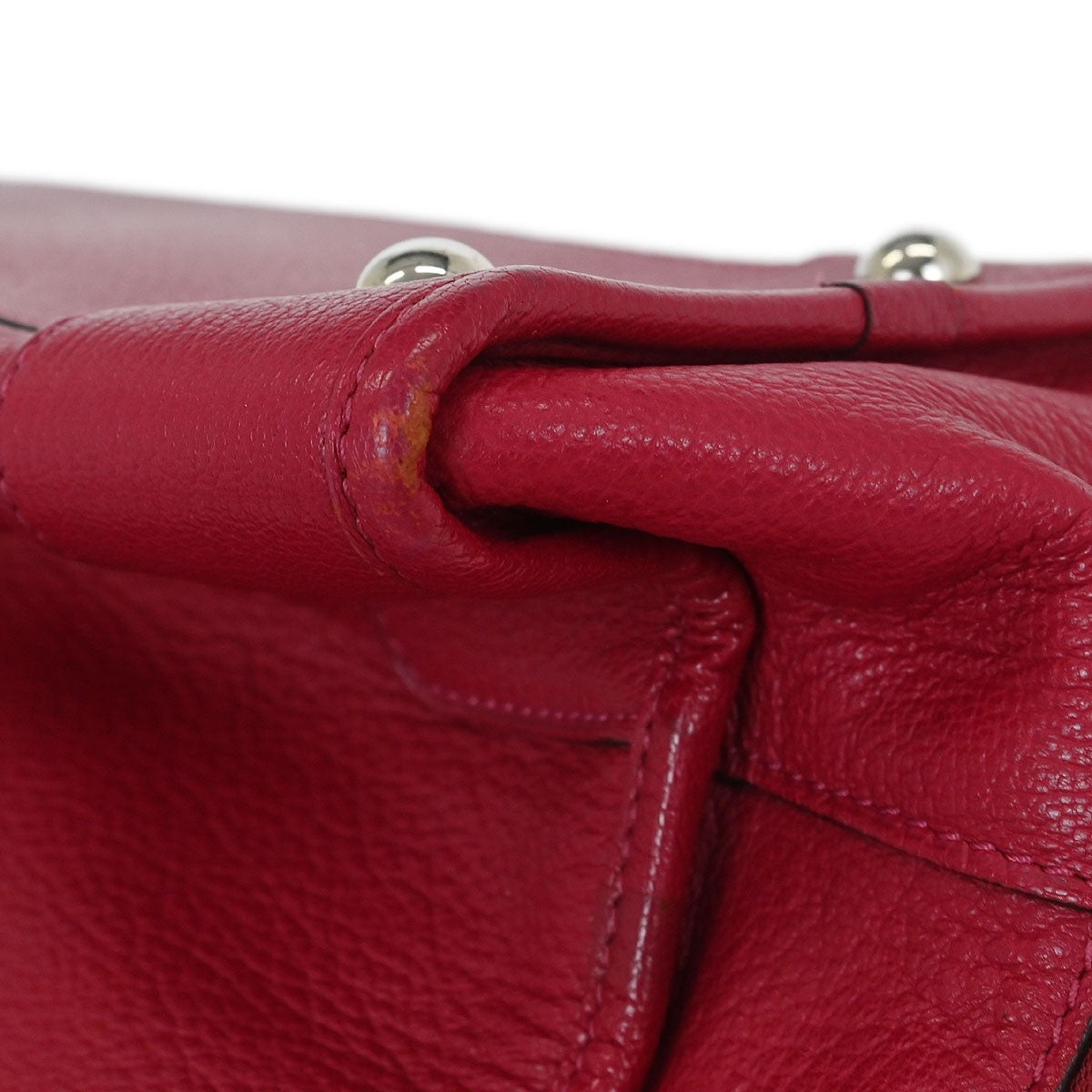 Loewe Amazona Leather Red Leather Handbag (Pre-Owned)