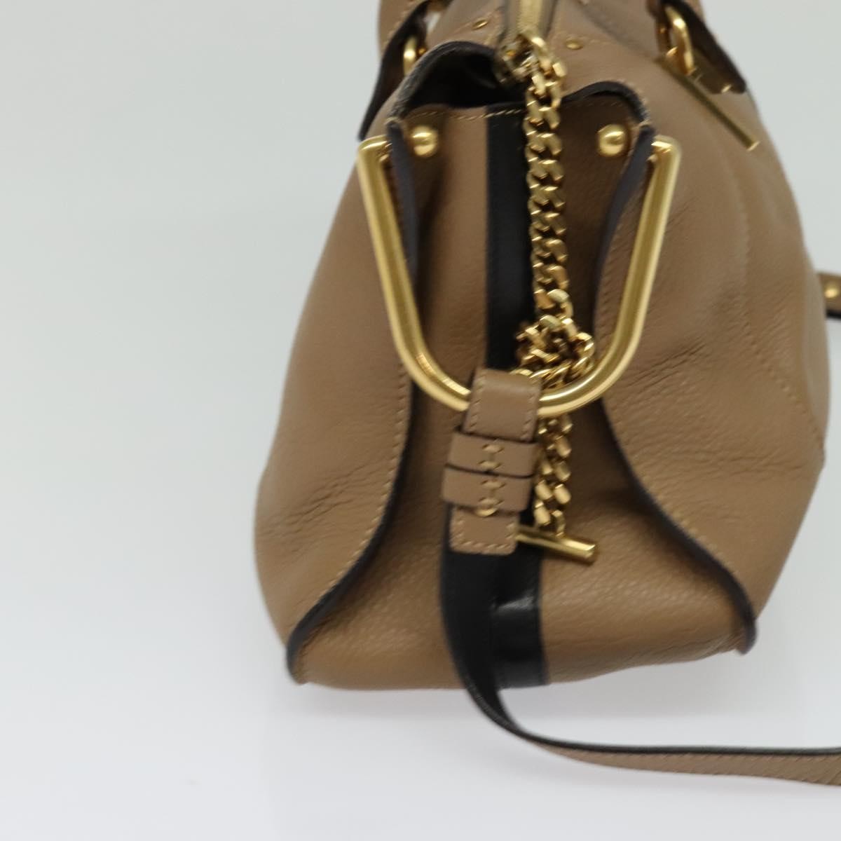 Chloe Hailey Leather Beige Leather Bag (Pre-Owned)
