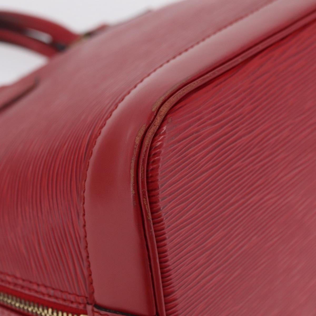 Louis Vuitton Alma Epi Leather Red Leather Handbag (Pre-Owned)