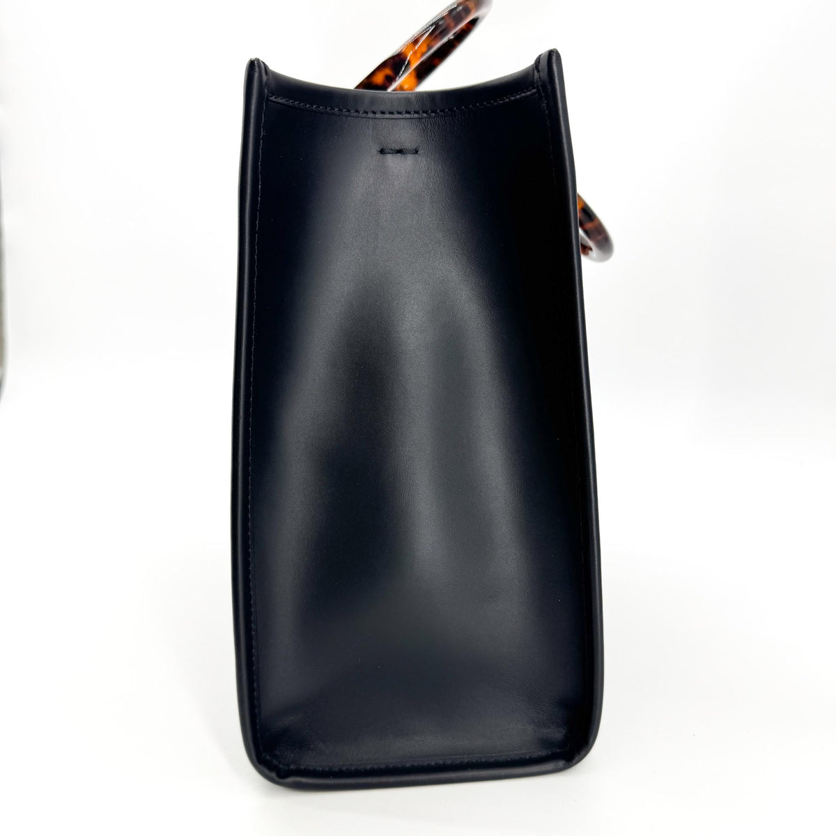 Fendi Sunshine Shopper Leather Black Leather Tote Bag Bag (Pre-Owned)