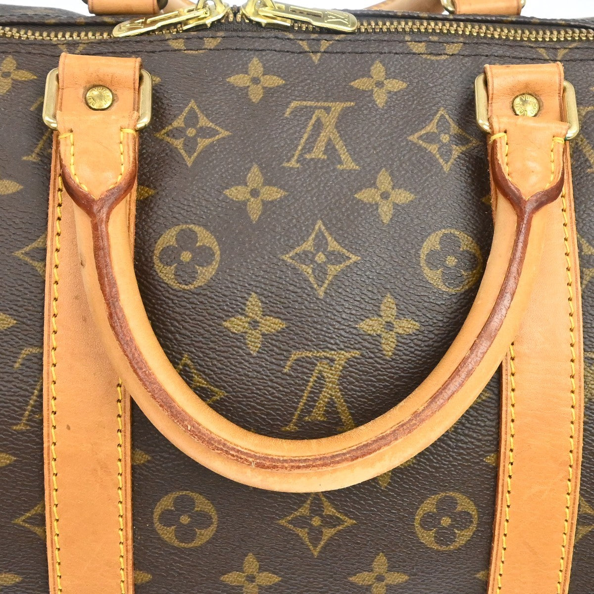 Louis Vuitton Keepall Monogram Canvas Brown Canvas Travel Bag Bag (Pre-Owned)