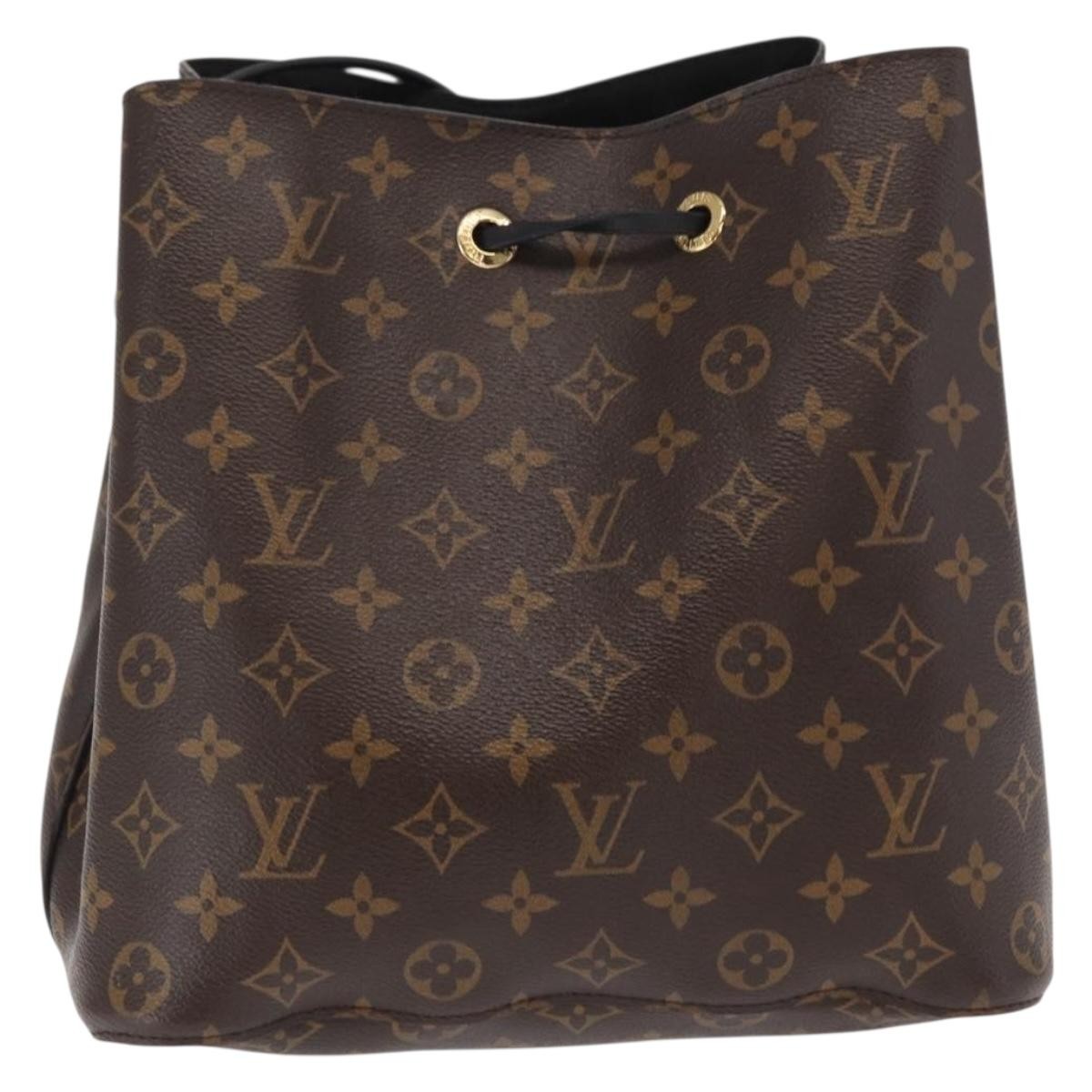 Louis Vuitton Neonoe Monogram Canvas Black Canvas Shoulder Bag Bag (Pre-Owned)