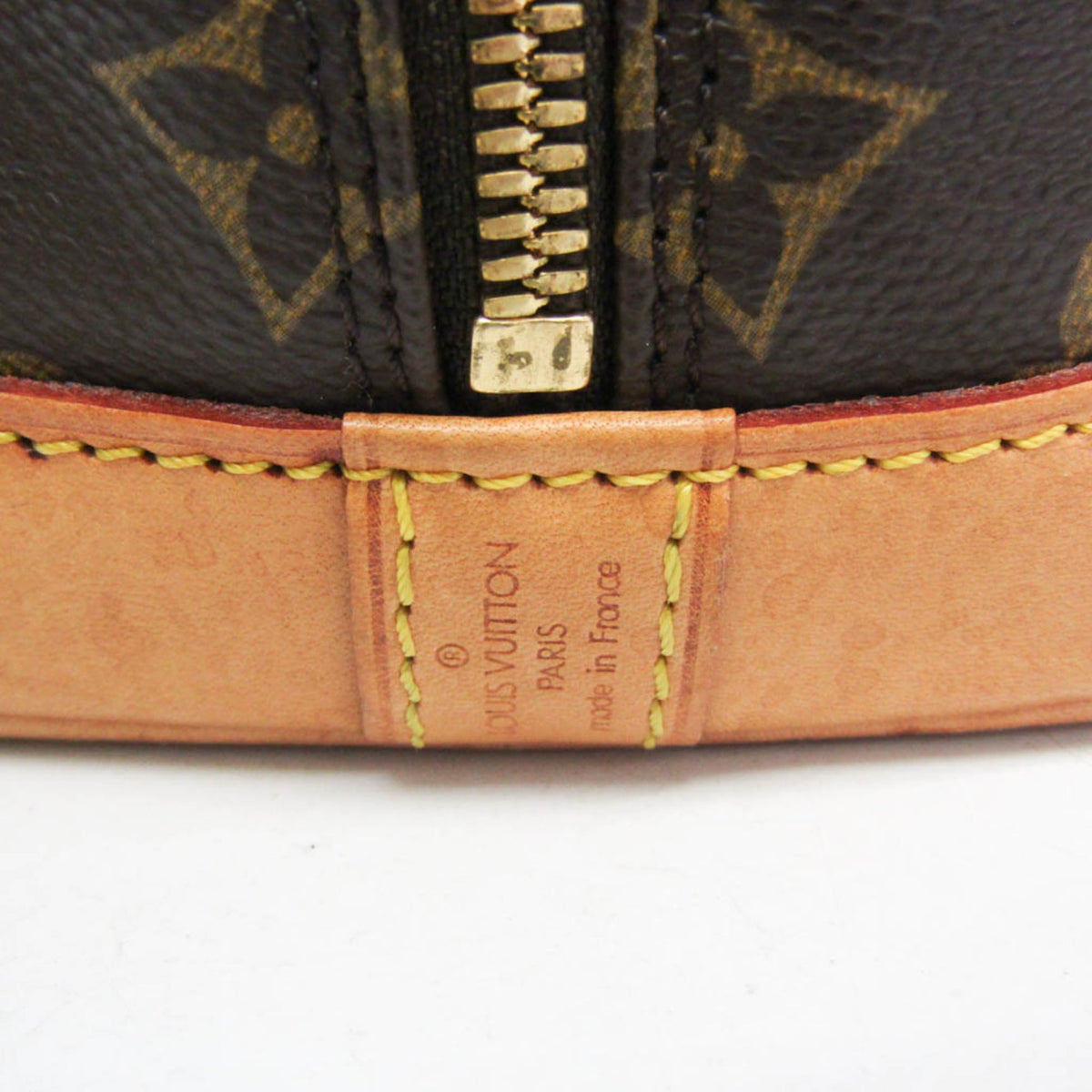 Louis Vuitton Alma Monogram Brown Canvas Handbag (Pre-Owned)