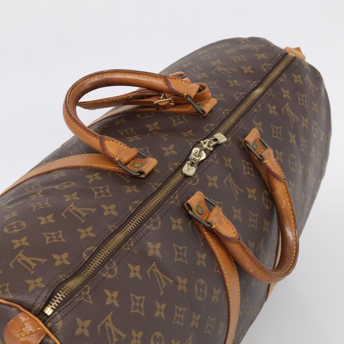 Louis Vuitton Keepall Monogram Canvas Brown Canvas Travel Bag Bag (Pre-Owned)
