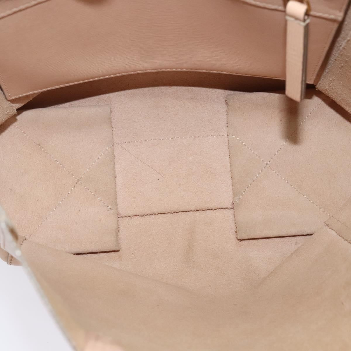 Celine Vertical Cabas Tote Leather Pink Leather Tote Bag Bag (Pre-Owned)