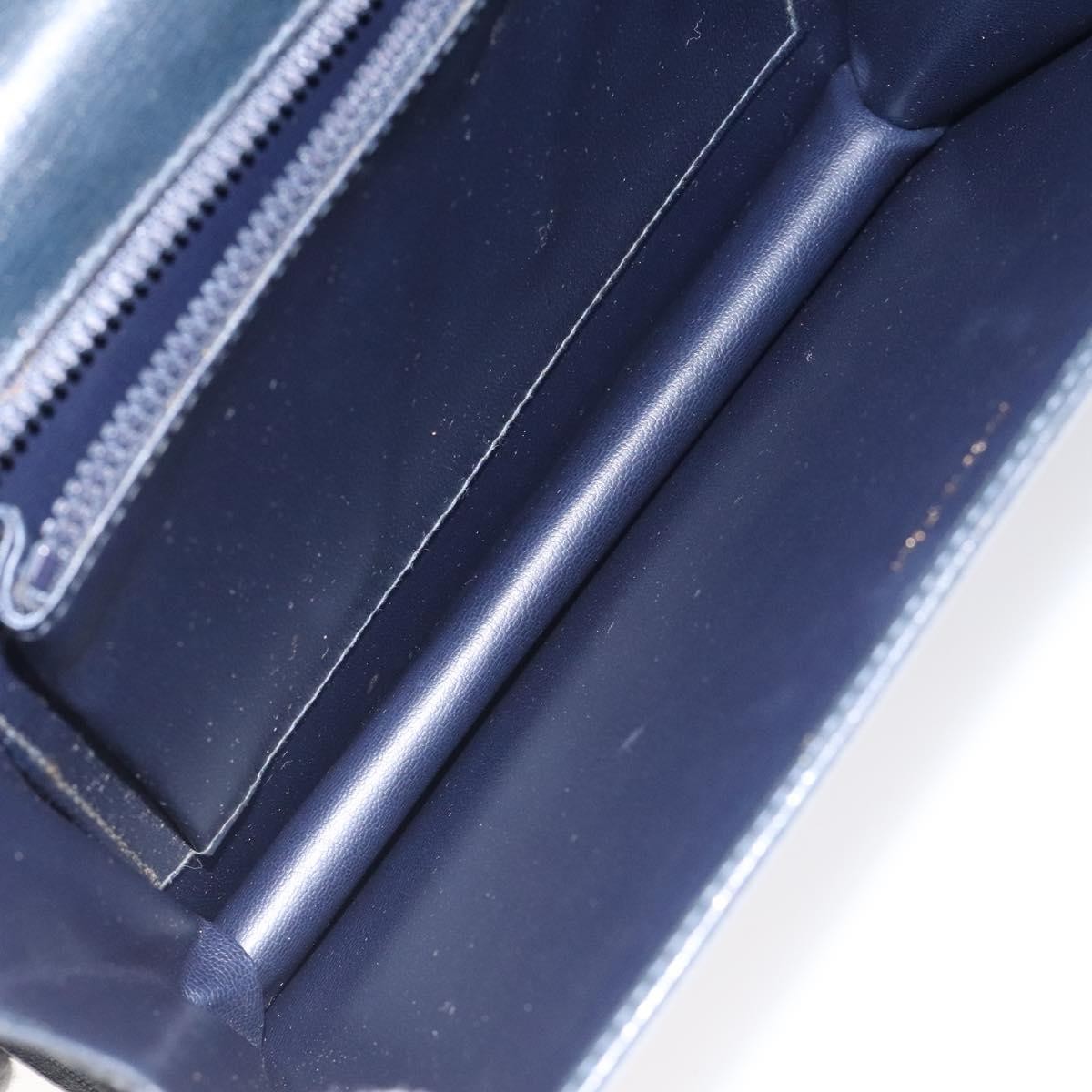Celine Vintage Leather Navy Leather Shoulder Bag Bag (Pre-Owned)