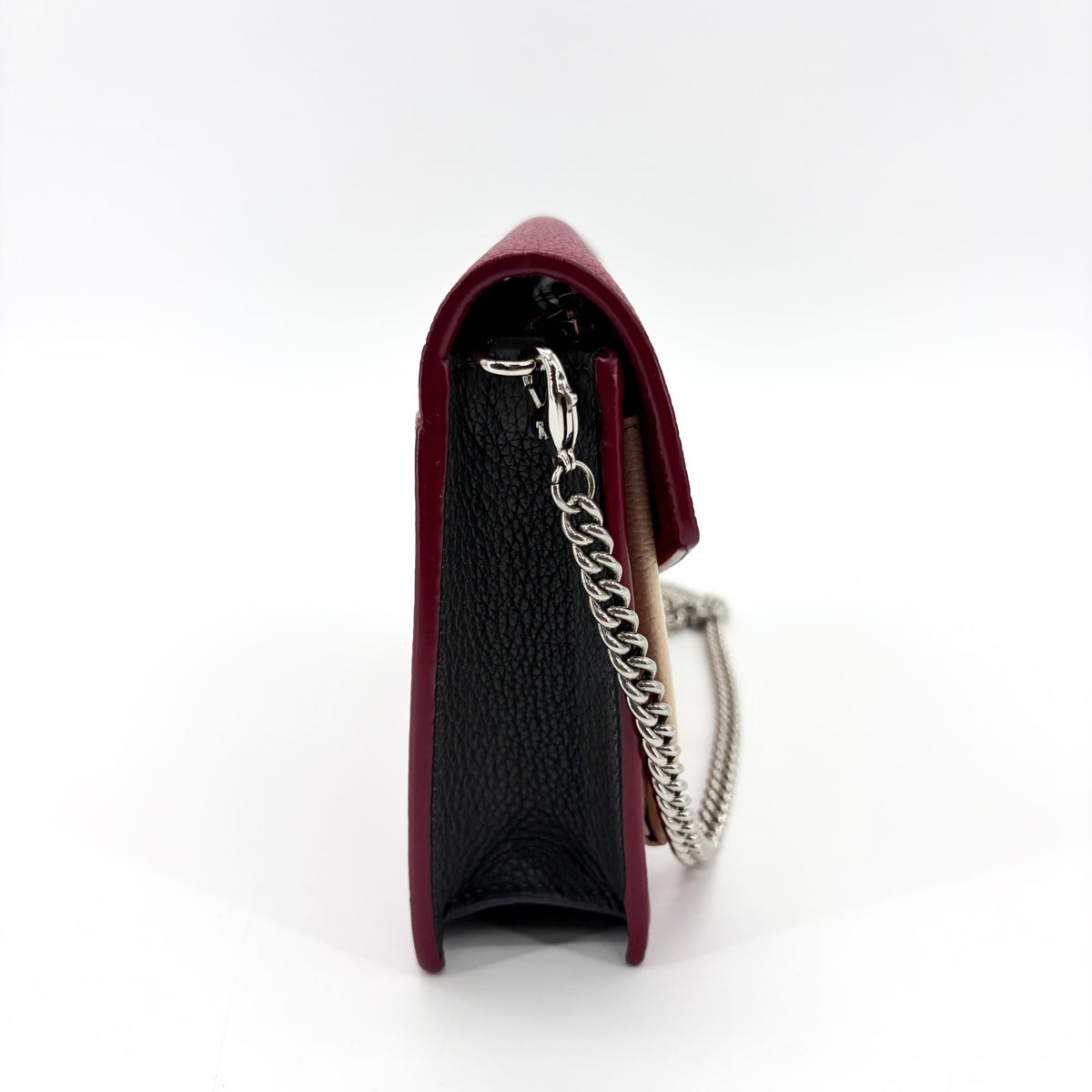 Louis Vuitton Lockme Chain Leather Red Calfskin Handbag (Pre-Owned)