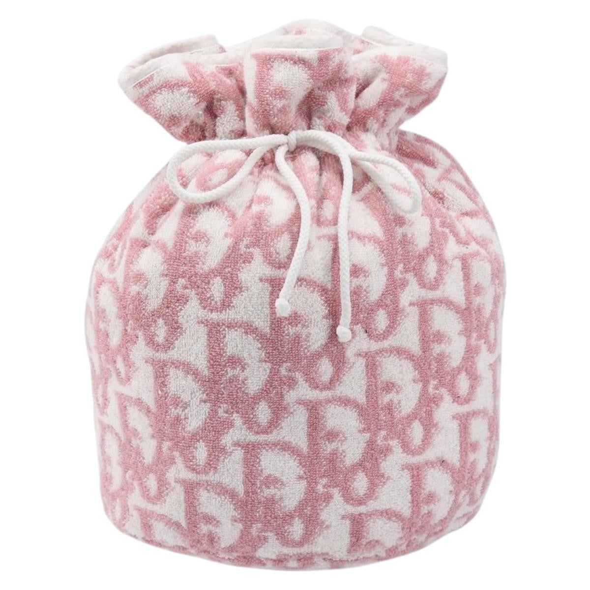 Christian Dior Trotter Clutch Trotter Canvas Pink Canvas Clutche & Pouche Bag (Pre-Owned)