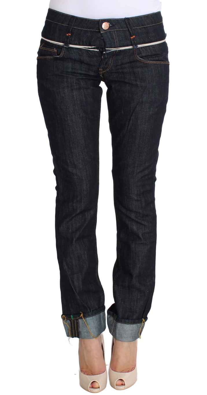Acht Elegant Straight Leg Dark Blue Women's Jeans