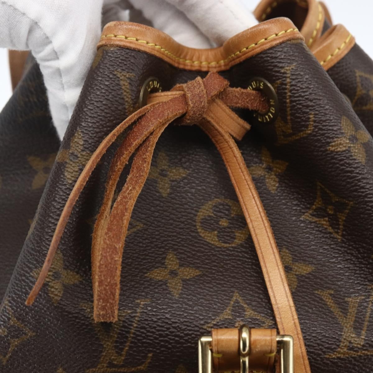 Louis Vuitton Vintage Montsouris Monogram Canvas Brown Canvas Backpack Bag (Pre-Owned)