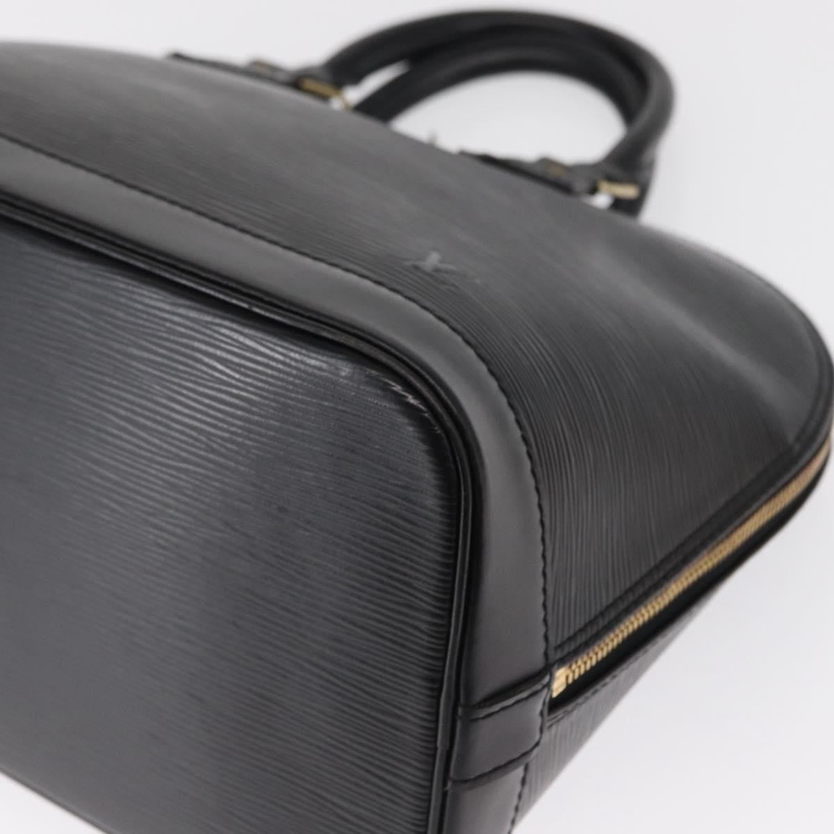 Louis Vuitton Alma Epi Leather Black Leather Handbag (Pre-Owned)