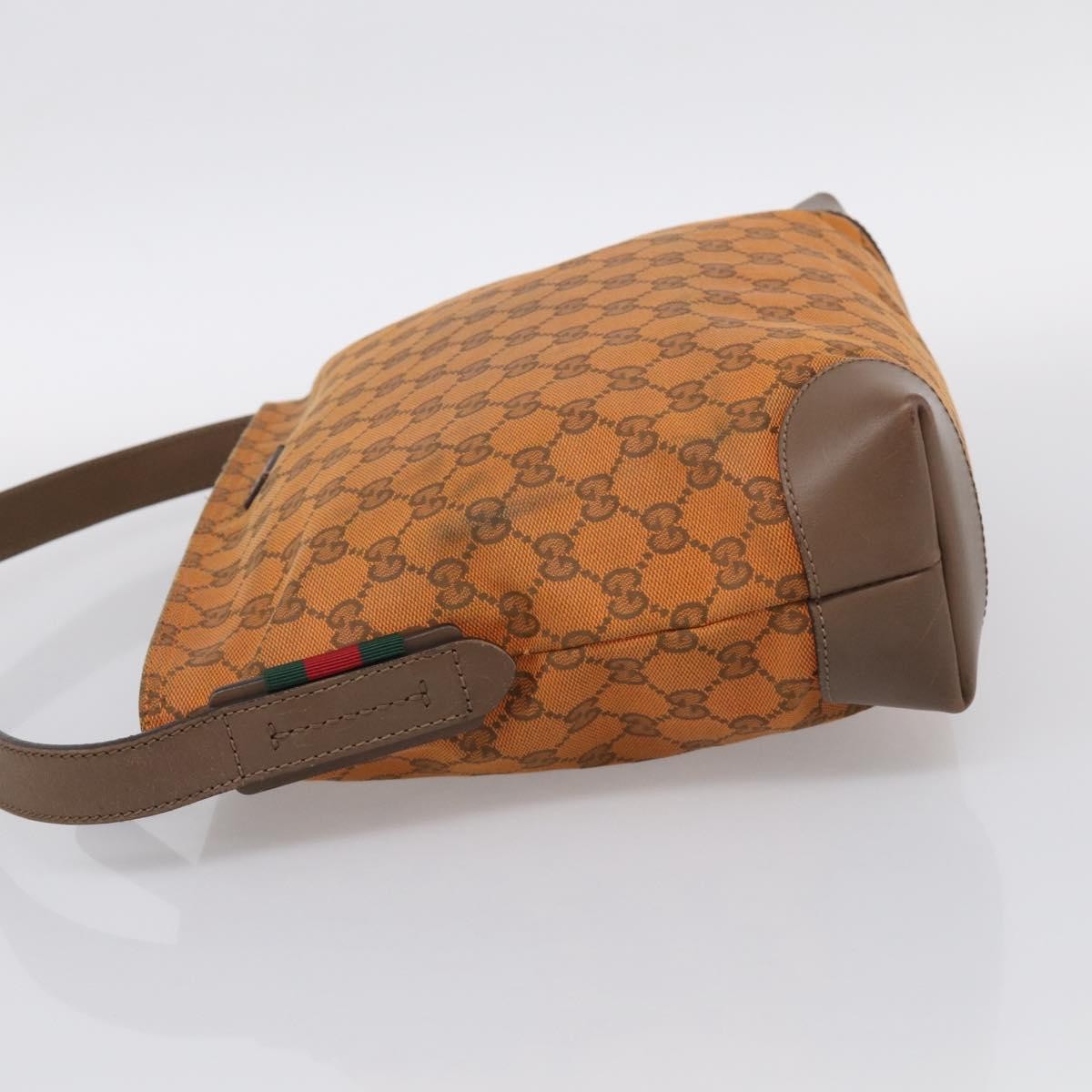 Gucci Shoulder Canvas Orange Canvas Shoulder Bag Bag (Pre-Owned)