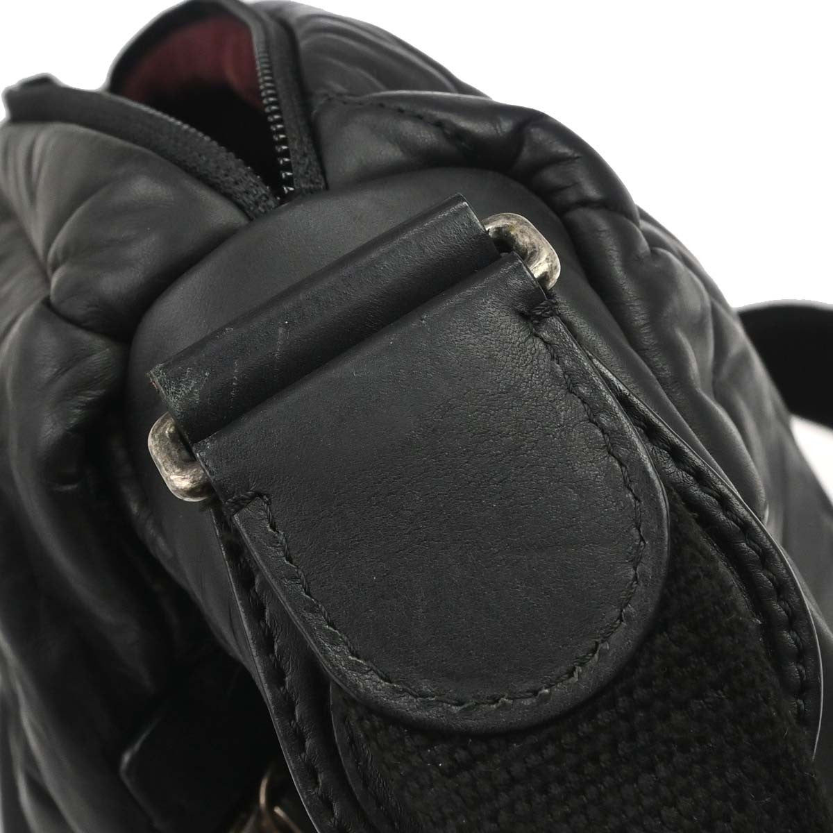 Chanel Expandable Flap Messenger Quilted Aged Calfskin Black Leather Shoulder Bag Bag (Pre-Owned)