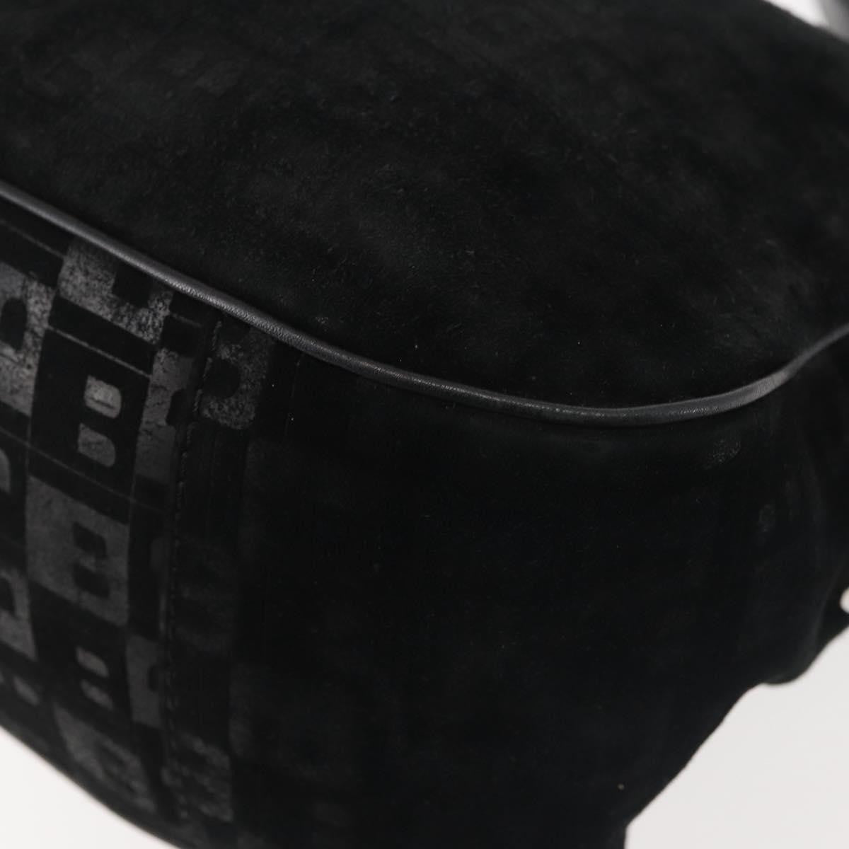 Bally Vintage Suede Black Suede Shoulder Bag Bag (Pre-Owned)