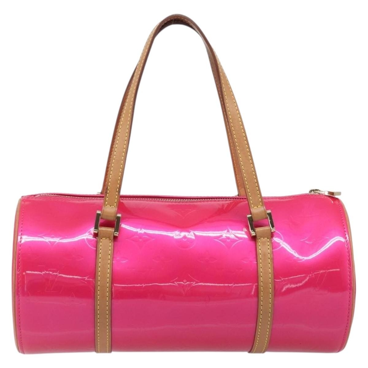 Louis Vuitton Bedford Monogram Vernis Pink Patent_Leather Handbag (Pre-Owned)